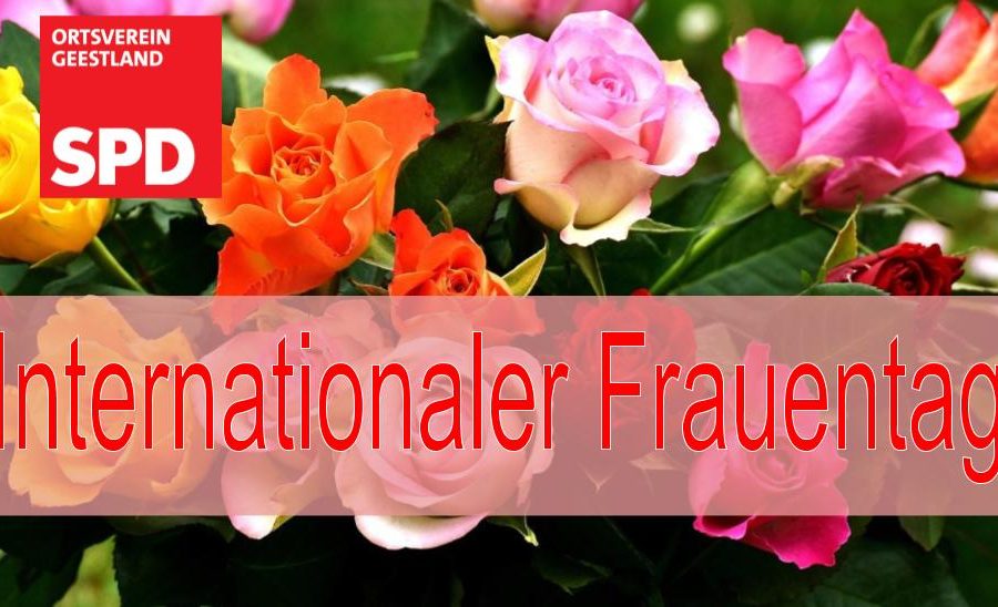 Internationaler Frauentag, SPD Geestland, Rosen